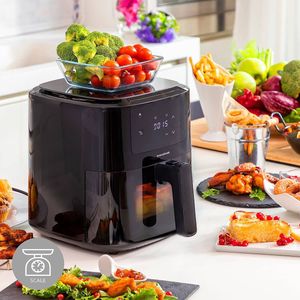 Friteuse zonder olie met mand InnovaGoods Fryinn Balance 5000 Zwart Roestvrij staal 1500 W 5 L