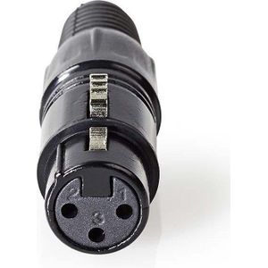 XLR-Connector | XLR 3-pins female | Zwart Nedis