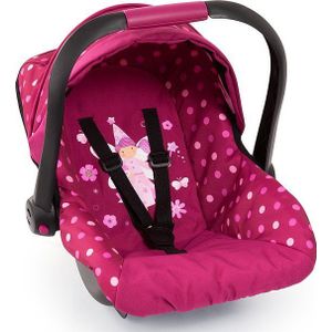 Bayer Design - Autostoeltje Deluxe Car Seat voor poppen - Roze met Fee