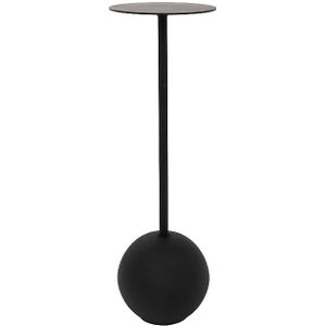 Urban Nature Culture Side table M, Black Matt black / Aluminium