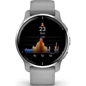 Garmin Venu 2 Plus Health Smartwatch - Amoled touchscreen - 9 dagen batterij - Spraakbesturing - Pow