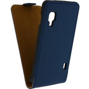 Mobilize Ultra Slim Flip Case LG Optimus L5 II E460 Dark Blue