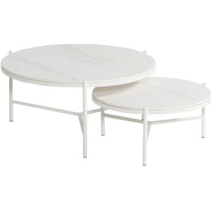 Hartman - Carson koffietafel wit dia. 6 H 30 cm