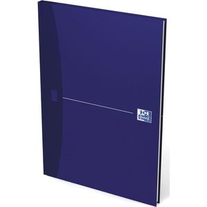 Oxford Office Essentials schrift, harde kaft, 192 bladzijden, gelijnd, ft A4, original blue
