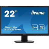iiyama ProLite E2283HS-B1 LED display 54,6 cm (21.5") 1920 x 1080 Pixels Full HD Zwart