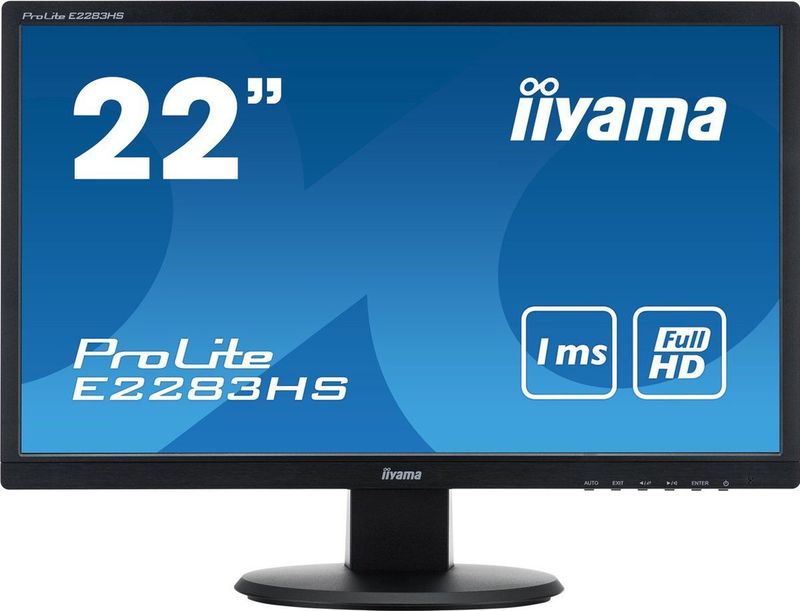 iiyama ProLite E2283HS-B1 LED display 54,6 cm (21.5") 1920 x 1080 Pixels Full HD Zwart