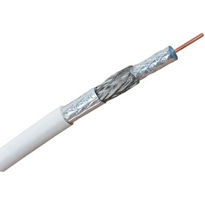 Hirschmann - KOKA-9 Coax aansluitkabel IEC 4G proof - Zonder stekkers - 20m - Wit