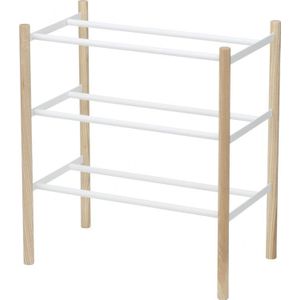 Yamazaki - Expand. Shoe Rack - Plain - white