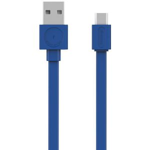 Allocacoc USBCable Flat |microUSB| Blue