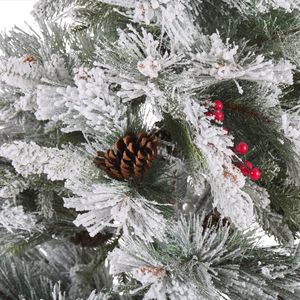 Beliani MASALA - Kerstboom - Wit - 180 cm - Synthetisch materiaal