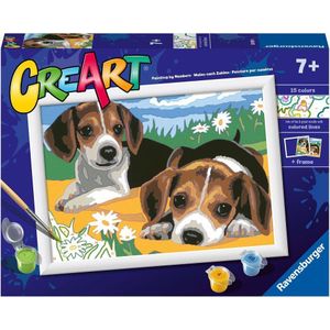 Ravensburger CreArt Schilderen op Nummer Beagle Puppies