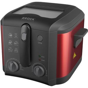 Brock Electronics DF2501RD - Friteuse - Rood