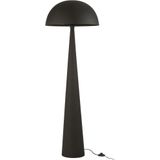 J-Line tafellamp Paddenstoel - metaal - zwart