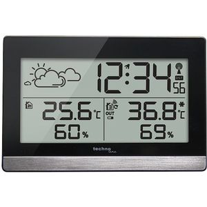 WS 9255 - modern weerstation, zwart