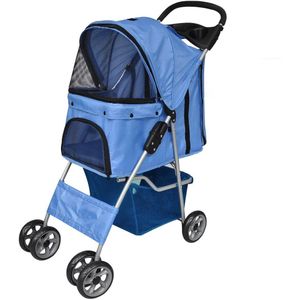 Wandelwagen voor hond blauw