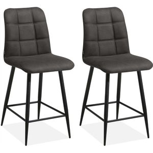 MX Sofa Barstoel Dex - Antraciet (set van 2 stoelen)