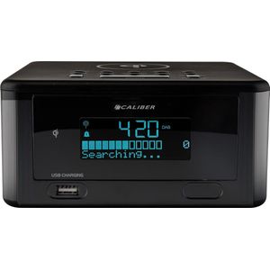 Caliber - HCG010QIDAB-BT - Wekkerradio - Zwart - Bluetooth Draadloze Oplader DAB+