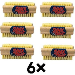 Synx Tools Nagelborstel hout set van 2 stuks - schrobborstels - nagel borstel - schrobbezem - nagelb