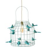 Dutch Dilight Hanglamp vogeltjes turquoise