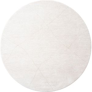 Nica - Vloerkleed - Rond - Effen - Synthetisch