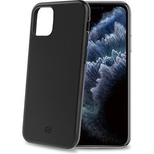 Celly GhostSkin Siliconen hoesje - Geschikt voor Apple iPhone 11 Pro Max - TPU Back Cover - Zwart