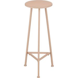 Mica Decorations Plantentafel Adine - 30x30x80 cm - Ijzer - Licht Roze