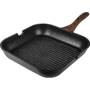 Gusta Granito Fuerte Stone Grillpan 28 cm Zwart/Bruin