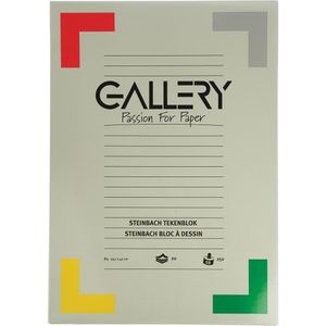 Gallery Steinbach tekenblok, gekorreld, ft 29,7 x 42 cm (A3), 250 g/m², blok van 20 vel