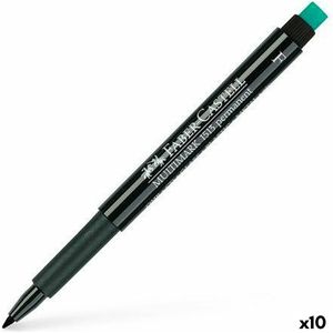 Permanente markeerstift Faber-Castell Multimark 1513 F Zwart 0,6 mm (10 Stuks)