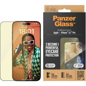 PanzerGlass Apple iPhone 15 Pro Max Eyecare Ultra-Wide-Fit