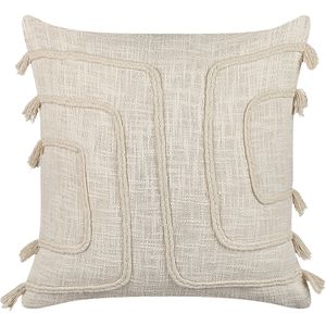 PLEIONE - Sierkussen set van 2 - Beige - 45 x 45 cm - Katoen