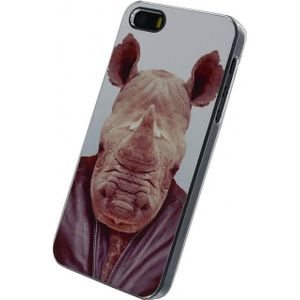 Xccess Metal Plate Cover Apple iPhone 5/5S/SE Funny Rhino