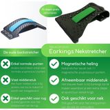 Nekstretcher Nekmassage apparaat - Backstretcher met Nekmassage - Rugstretcher Earkings Groen