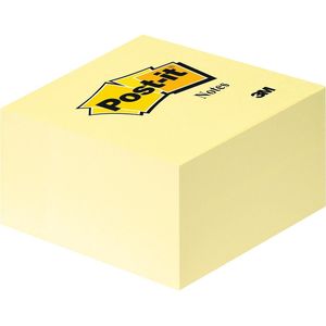 Post-it® memo kubus, ft 76 x 76 mm, 450 vel, geel