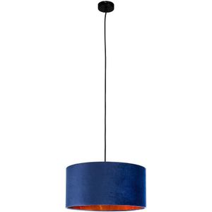 Smartwares IDE-60058 Hanglamp Fluweel Blauw (Ø40 cm, E27 fitting)