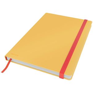 Leitz Cosy notitieboek met harde kaft, voor ft B5, geruit, geel