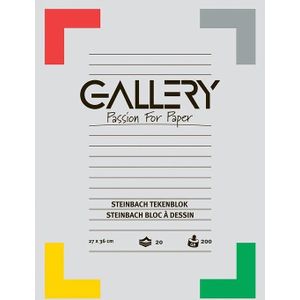 Gallery Steinbach tekenblok, ft 27 x 36 cm, 200 g m², 20 vel