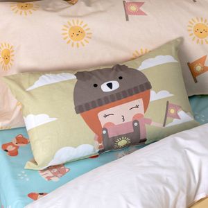 Happy Friday Cushion cover Camping 50x30 cm Multicolor