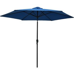 VidaXL Parasol Metalen Paal 300 cm Blauw