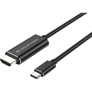 Kabel USB-C naar HDMI Conceptronic ABBY04B Zwart 2 m
