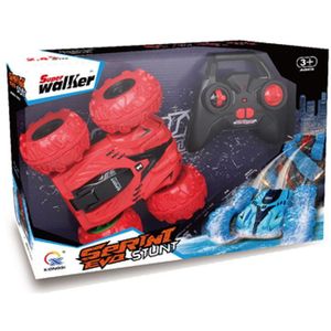 Super Walker Serini Eva Stunt RC Auto + Pomp Rood