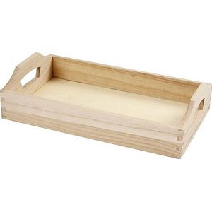 Dienblad Creotime hout 30x17x5cm