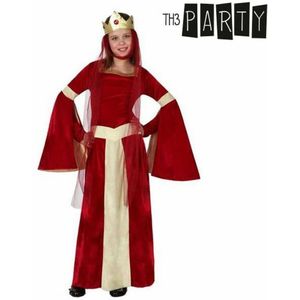 Kostuums voor Kinderen Middeleeuwse Dame Rood Maat 10-12 Jaar