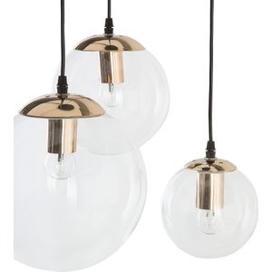 Beliani LADON - Hanglamp - Goud - Glas