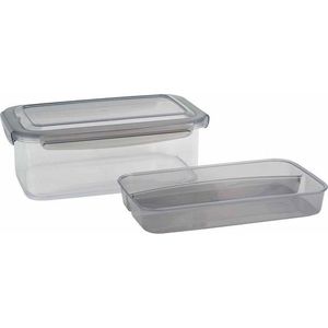 Tritan Lunchbox Anthracite 1,9l Plate-cutlery 24x15.2x8.8cm