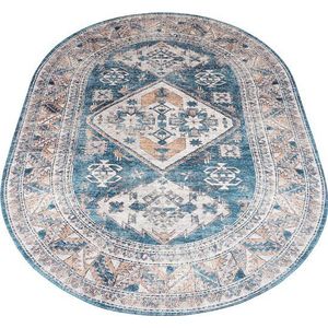 Vloerkleed Laria Blue 4 - Ovaal 160 x 230 cm