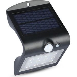 V-Tac Solar Wandlamp Zwart