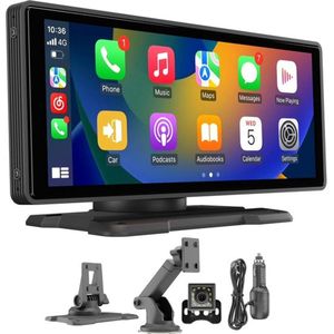 UDUTCH (2025) - Carplayscherm 10.26 inch - Draadloos Navigatiesysteem met Achteruitrijcamera - Universele Compatibiliteit