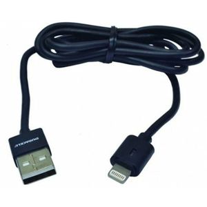 Kabel Lightning DURACELL USB5012A Zwart 1 m (1 Stuks)