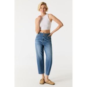 Cup of Joe - Jasmin Jeans - Denim - Medium Blue - Hoge Taille - Wijd Uitlopende Pijpen
